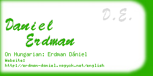 daniel erdman business card